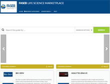 Tablet Screenshot of faseblifesciencemarketplace.com